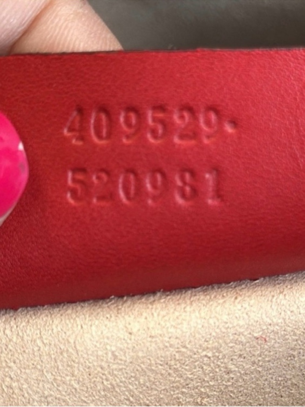 Gucci Navy GG Supreme Red Leather Trim Boston Red Crossbody Strap Dustbag COA - Picture 7 of 16